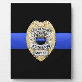 Thin Blue Line Fotoplatte (Vorderseite)