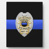 Thin Blue Line Fotoplatte (Vorderseite)