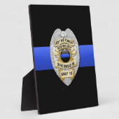 Thin Blue Line Fotoplatte (Seite)