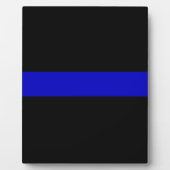 Thin Blue Line Fotoplatte (Vorderseite)