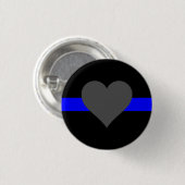 Thin Blue Line - Für diejenigen, die bedienen Button (Vorne & Hinten)
