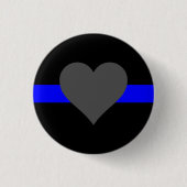 Thin Blue Line - Für diejenigen, die bedienen Button (Vorderseite)