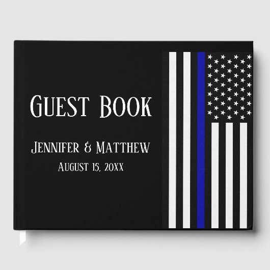 Thin Blue Line Gästebuch (Vorderseite)