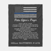 Thin Blue Line, Gebet des Polizisten Fleecedecke (Vorderseite)