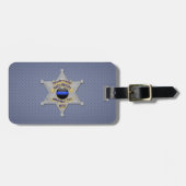 Thin Blue Line Gepäckanhänger (Vorderseite horizontal)