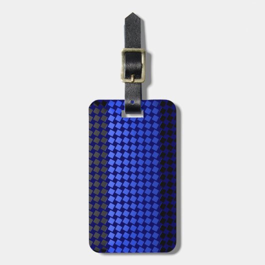 Thin Blue Line Gepäckanhänger (Vorderseite vertikal)