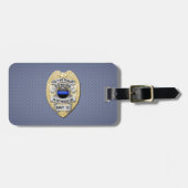 Thin Blue Line Gepäckanhänger (Vorderseite horizontal)