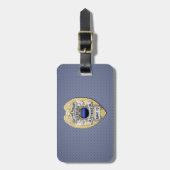 Thin Blue Line Gepäckanhänger (Vorderseite vertikal)