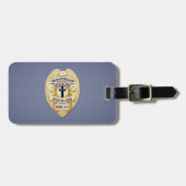 Thin Blue Line Gepäckanhänger (Vorderseite horizontal)