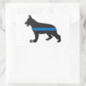 Thin Blue Line German Shepherd Sticker (Tasche)