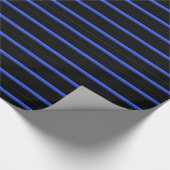 Thin Blue Line Geschenkpapier (Ecke)