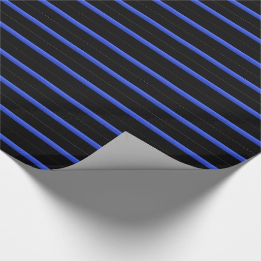 Thin Blue Line Geschenkpapier (Ecke)