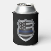 Thin Blue Line Getränk Koozie Dosenkühler (Kanne Rückseite)