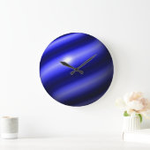 Thin Blue Line Globe Große Wanduhr (Zuhause)