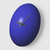Thin Blue Line Globus Große Wanduhr (Winkel)