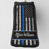 Thin Blue Line Golf - Polizeigeschenk - Polizeibea Headcover (Rotieren 90)