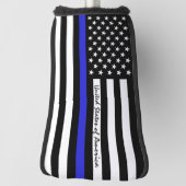 Thin Blue Line & Golf USA Flagge / Clubs Golf Head Headcover (Rotieren 90)