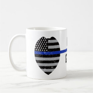 Thin Blue Line, Got Ihrer sechs, Polizei Mama Tass Kaffeetasse