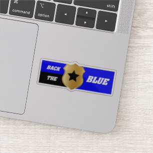Thin Blue Line, Gottes segne Polizei Aufkleber
