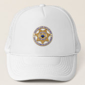 Thin Blue Line Greater Liebe Trucker Hat Truckerkappe (Vorderseite)