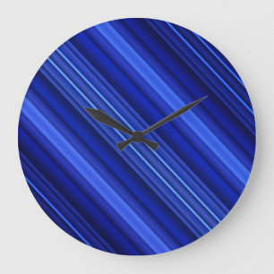 Thin Blue Line Große Wanduhr