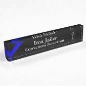 Thin Blue Line - Handcuff Key Namplate Namensplakette