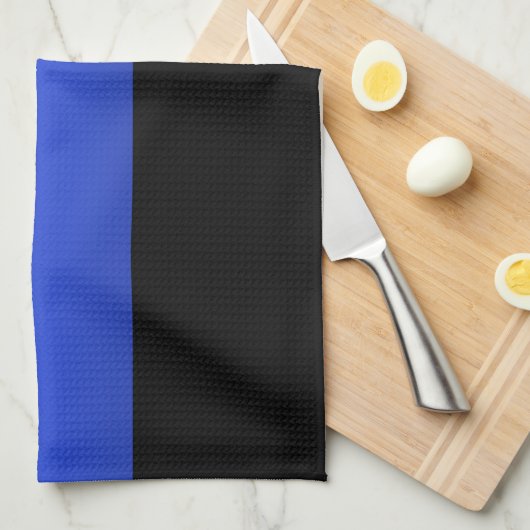 Thin Blue Line Handtuch (Viertel Falte)