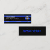 Thin Blue Line Hauptbenutzerkarte Mini Visitenkarte (Vorne/Hinten)