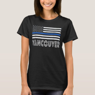 Thin Blue Line Herz Vancouver Polizeidirektor Amer T-Shirt