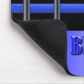 Thin Blue Line - Hinter Bars Mousepad (Ecke)