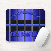 Thin Blue Line - Hinter Bars Mousepad (Mit Mouse)