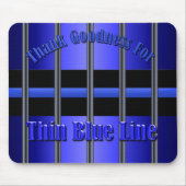 Thin Blue Line - Hinter Bars Mousepad (Vorne)