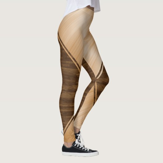 Thin Blue Line - Holzeinlage Leggings (Rechts)