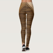 Thin Blue Line - Holzeinlage Leggings (Rückseite)