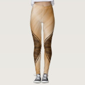 Thin Blue Line - Holzeinlage Leggings (Vorderseite)