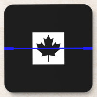 Thin Blue Line im kanadischen Flaggendekor