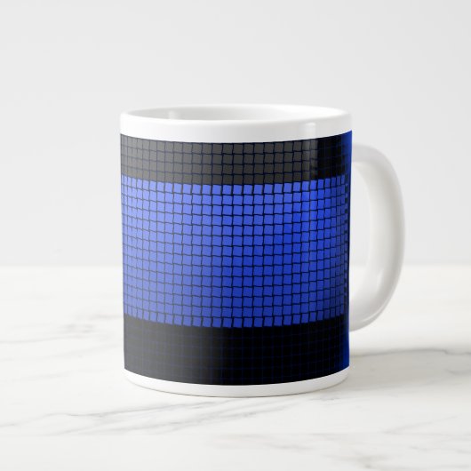 Thin Blue Line Jumbo-Tasse (Vorderseite Rechts)