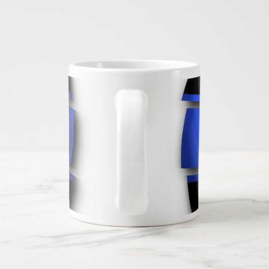 Thin Blue Line Jumbo-Tasse (Rückseite)