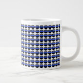 Thin Blue Line Jumbo-Tasse (Rechts)