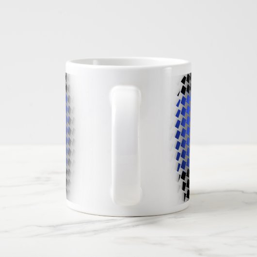 Thin Blue Line Jumbo-Tasse (Rückseite)