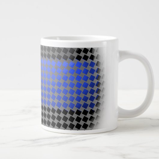 Thin Blue Line Jumbo-Tasse (Rechts)