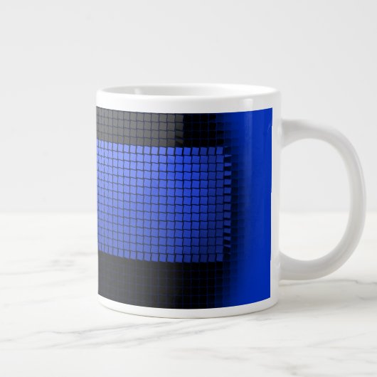 Thin Blue Line Jumbo-Tasse (Rechts)