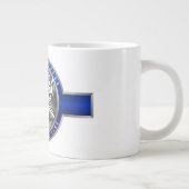 Thin Blue Line Jumbo-Tasse (Rechts)