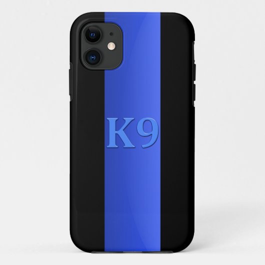 Thin Blue Line & K9 Case-Mate iPhone Hülle (Rückseite)