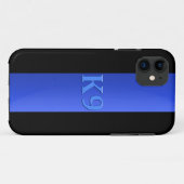 Thin Blue Line & K9 Case-Mate iPhone Hülle (Rückseite (Horizontal))