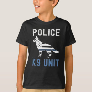 Thin Blue Line K9 German Shepherd Police K9 Unit T-Shirt