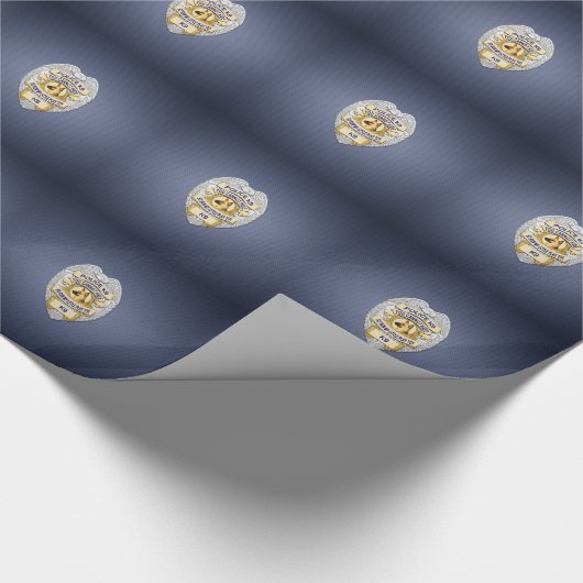 Thin Blue Line K9 Geschenkpapier (Ecke)