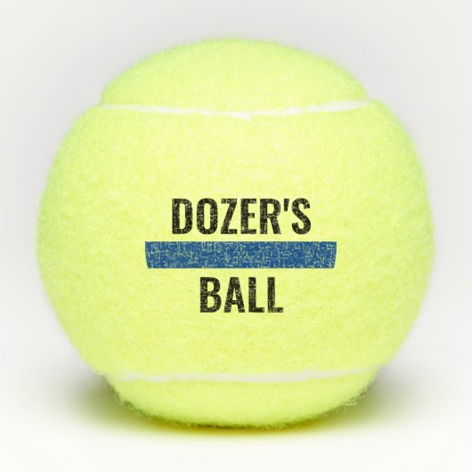 Thin Blue Line K9 Police Dog Name Personalisiert Tennisbälle (Vorderseite)