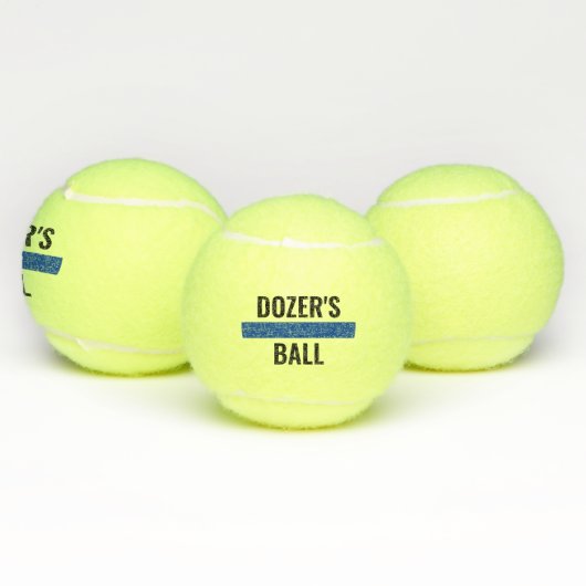 Thin Blue Line K9 Police Dog Name Personalisiert Tennisbälle (Multi)