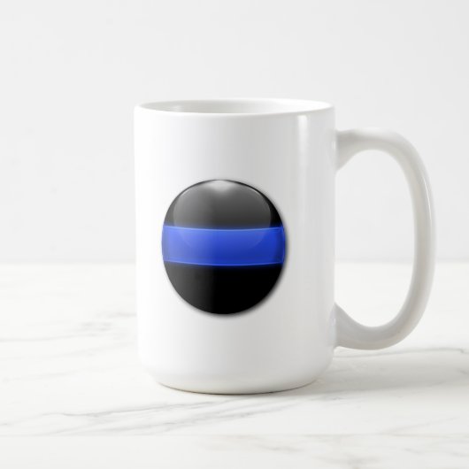 Thin Blue Line Kaffeetasse (Rechts)